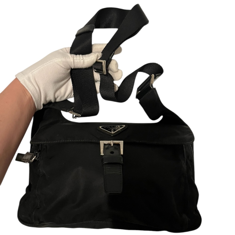 Prada Black Nylon Crossbody Belt Bag - EUC - Picture 9 of 14